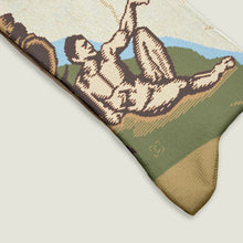 Load image into Gallery viewer, Michelangelo, Creation of Adam Socks