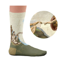 Load image into Gallery viewer, Michelangelo, Creation of Adam Socks