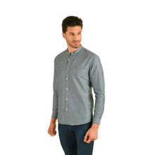 Load image into Gallery viewer, E-1830 Men's Solid Long Sleeve Button Down Shirt Green