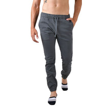 Load image into Gallery viewer, JGR-06 Men's Solid Premium Flex-Stretch Jogger Pants Grey