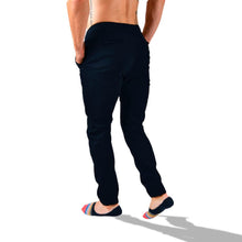 Load image into Gallery viewer, JGR-12 Men's Solid Premium Flex-Stretch Jogger Pants Marino Oscuro (Navy)