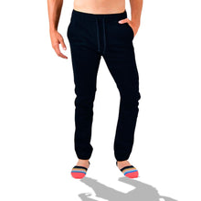 Load image into Gallery viewer, JGR-12 Men's Solid Premium Flex-Stretch Jogger Pants Marino Oscuro (Navy)