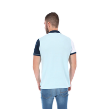 Load image into Gallery viewer, PLE-1752 Men's Patchwork Short Sleeve Classic Polo Shirt Green Blue & White | Porto Blanco