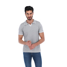 Load image into Gallery viewer, Playera Polo Tejido Punto Hombre Edición Lujo Gris | Porto Blanco PLT-1807