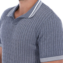 Load image into Gallery viewer, PLT-1825 Men's Solid Short Sleeve Polo Shirt Gray