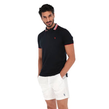 Load image into Gallery viewer, Polo Porto Blanco Básica Caballero Negro | PBASIC-01