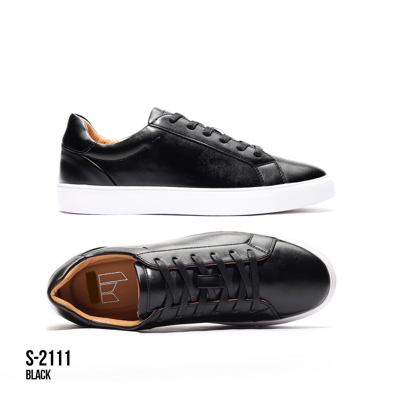 S-2111 Black Sneakers – Angelo's Men Boutique