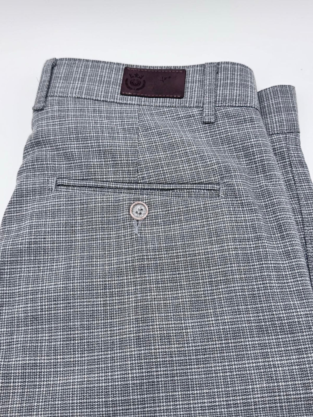 Turk Plaid Chino Pants Slim Fit Artemis Grey | 2934 LF Grey