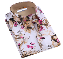 Load image into Gallery viewer, Floral Printed Short Sleeve Shirt / White
