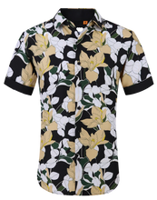 Load image into Gallery viewer, Floral Printed Short Sleeve Shirt / Green
