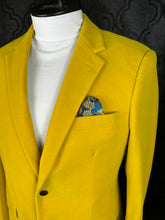 Load image into Gallery viewer, Mustard Velvet Blazer with Gold Buttons  | J134 Mustard
