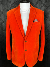 Load image into Gallery viewer, Rust Velvet Blazer with Gold Buttons  | J134 Rust
