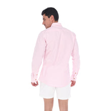 Load image into Gallery viewer, Camisa Casual De Caballero de Lineas Color Blanco y Rosa  | C-2275
