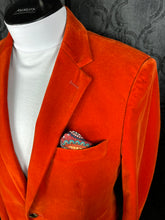 Load image into Gallery viewer, Rust Velvet Blazer with Gold Buttons  | J134 Rust

