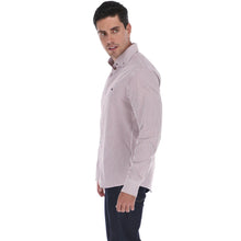 Load image into Gallery viewer, Camisa Porto Blanco Casual Para Caballero Manga Larga Rayas Color Tinto | C-2117
