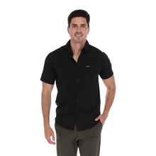 Load image into Gallery viewer, Camisa Explorer Hombre Manga Corta Negra Alto Rendimiento (CE-2583)
