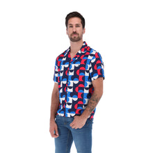 Load image into Gallery viewer, Camisa Fluida Estampado Geométrico Hombre | Porto Blanco CR-1936
