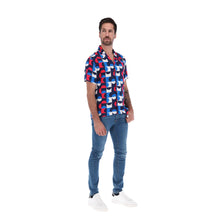 Load image into Gallery viewer, Camisa Fluida Estampado Geométrico Hombre | Porto Blanco CR-1936
