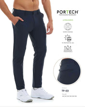 Load image into Gallery viewer, Pantalón Porto Blanco Stretch Casual Cómodo Caballero Color Azul Marino Portech | TP-03
