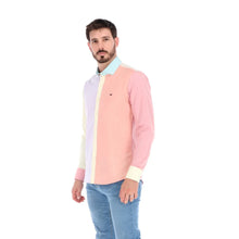 Load image into Gallery viewer, Camisa Manga Larga con Bloques de Colores Pastel | Porto Blanco E-2127
