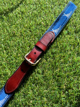 Load image into Gallery viewer, Leather Boat Belt Navy | BLT-BOAT Navy
