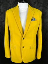 Load image into Gallery viewer, Mustard Velvet Blazer with Gold Buttons  | J134 Mustard
