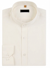Load image into Gallery viewer, Mandarin Collar Solid Shirt / Cream (MC801-5)
