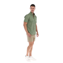 Load image into Gallery viewer, Camisa Porto Blanco Manga Corta Hombre Verde | MC-2071
