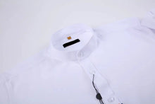 Load image into Gallery viewer, Mandarin Collar Solid Shirt / White
