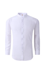 Load image into Gallery viewer, Mandarin Collar Solid Shirt / White
