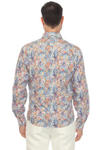 Load image into Gallery viewer, Men&#39;s Stylish Novelty Print Poly Stretch Party Shirt Long Sleeve| MS-8807
