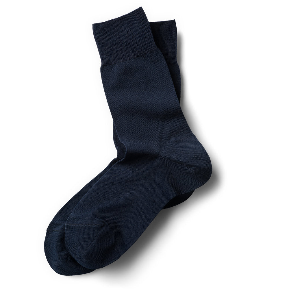 Navy Poly / Cotton Sock | Tuxedo Park