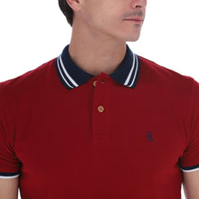 Load image into Gallery viewer, Polo Porto Blanco Básica Caballero Roja | PBasic-08
