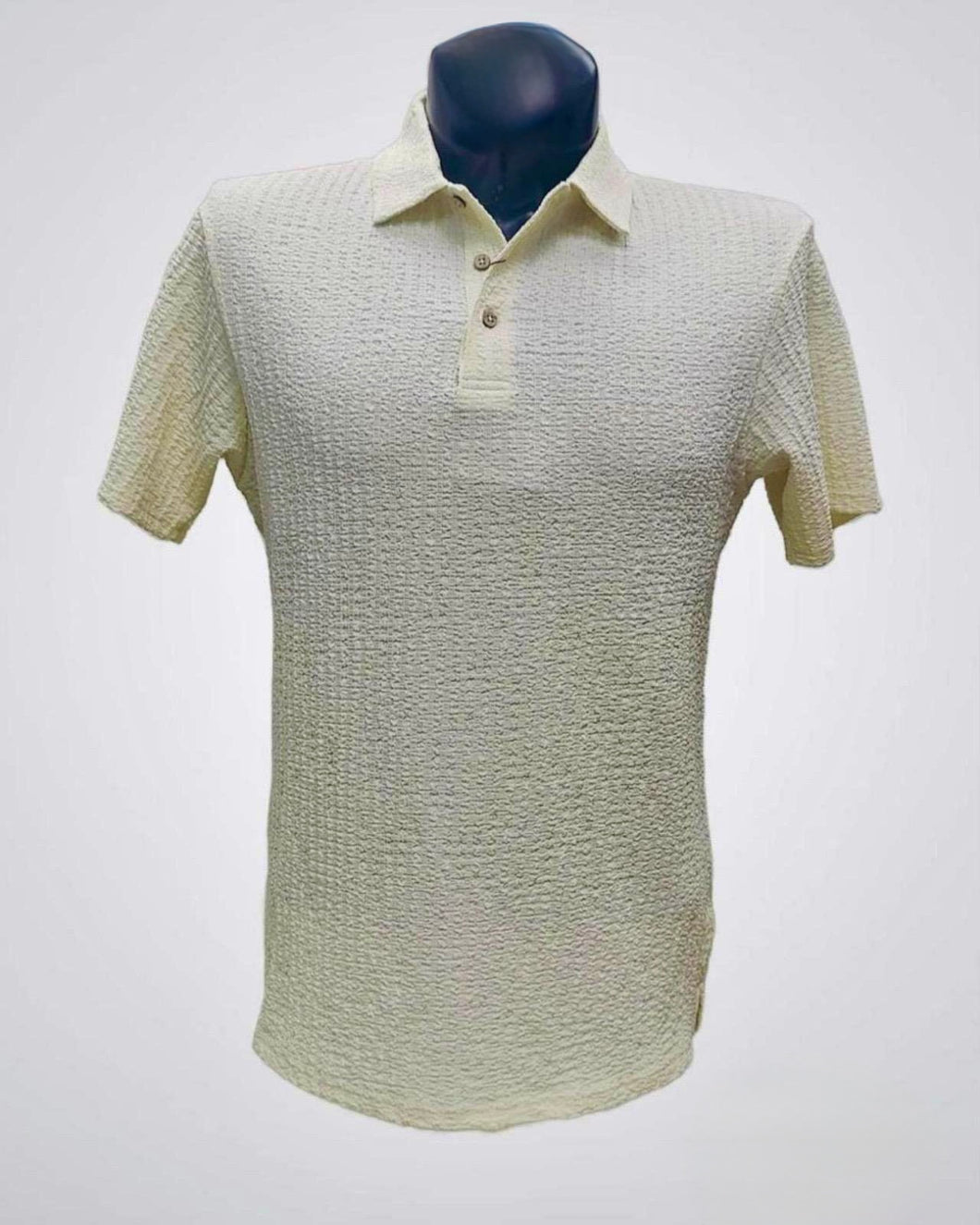 Polo Moderna con Textura color Beige | APOL303-Beige 02