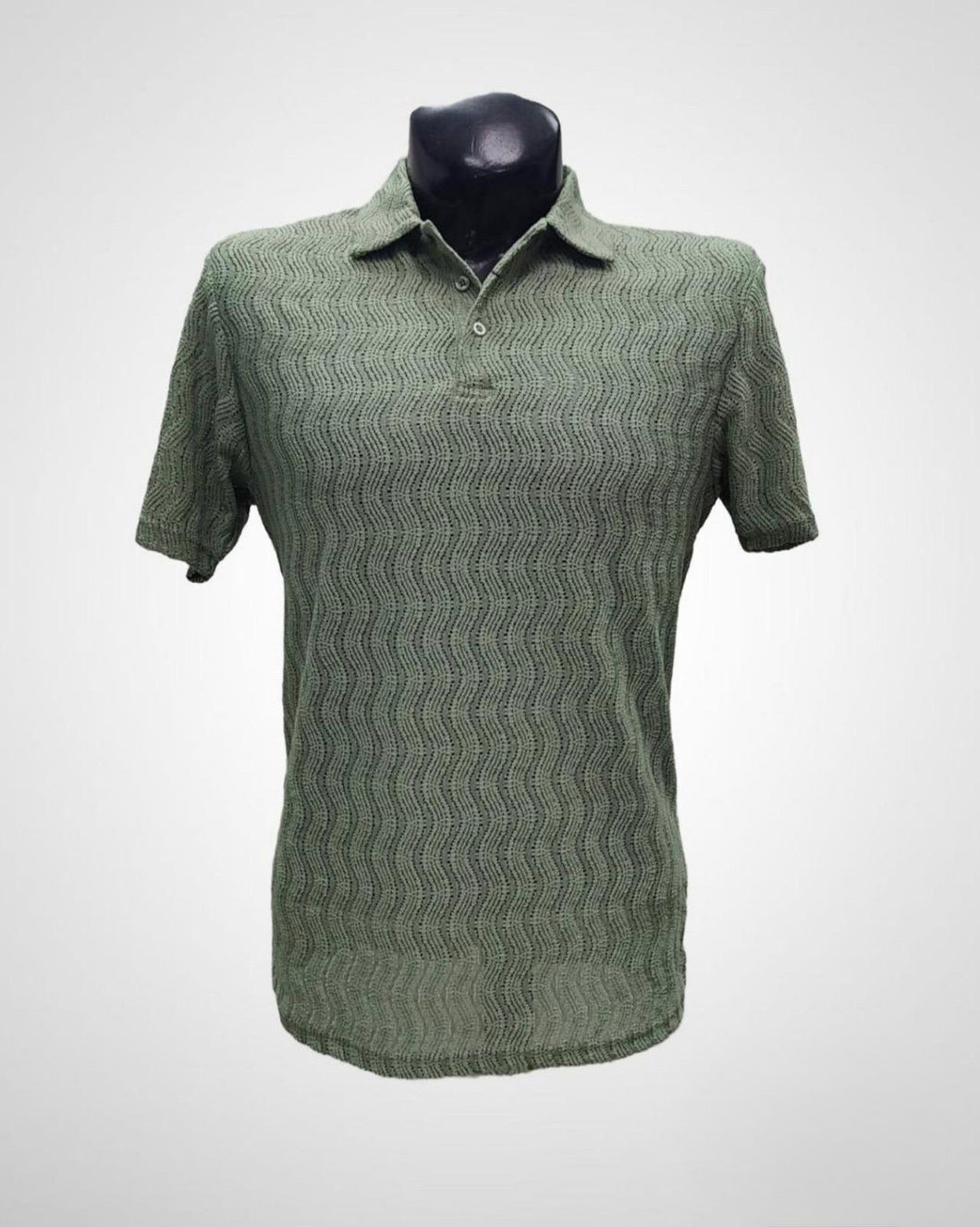 Polo Moderna con Textura color Beige | APOL375-Sage 05