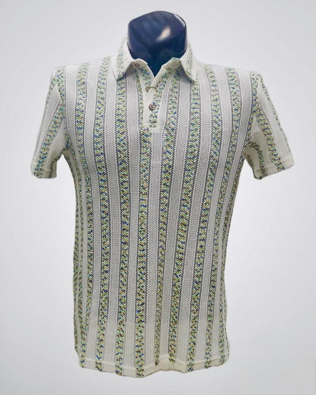 Polo Tejida con Textura color Bone White | APOL-02 Bone White