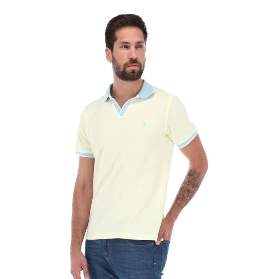 Polo Casual Ligera Hombre Diseño Especial | Porto Blanco PL-1814