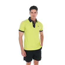 Load image into Gallery viewer, Polo Porto Blanco para Caballero color Verde Liso Con Detalles Negros | PL-2334
