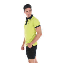 Load image into Gallery viewer, Polo Porto Blanco para Caballero color Verde Liso Con Detalles Negros | PL-2334
