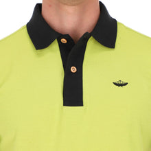 Load image into Gallery viewer, Polo Porto Blanco para Caballero color Verde Liso Con Detalles Negros | PL-2334
