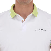 Load image into Gallery viewer, Polo Porto Blanco Para Caballero Color Blanco Con Cuello Verde | PLE-2224
