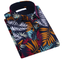 Load image into Gallery viewer, Floral Printed Short Sleeve Shirt / Purple
