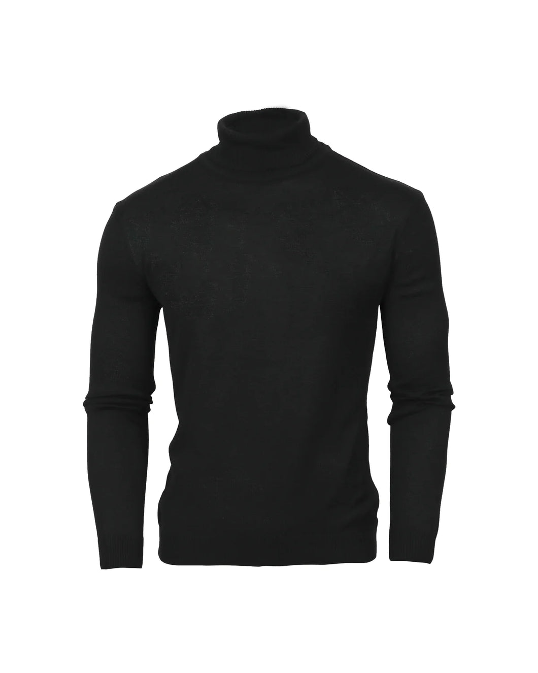 Black Turtle Neck Long Sleeve Shirt