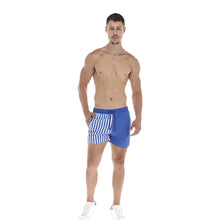 Load image into Gallery viewer, Traje De Baño Estampado Porto Blanco Caballero Azul y Blanco | TB-05
