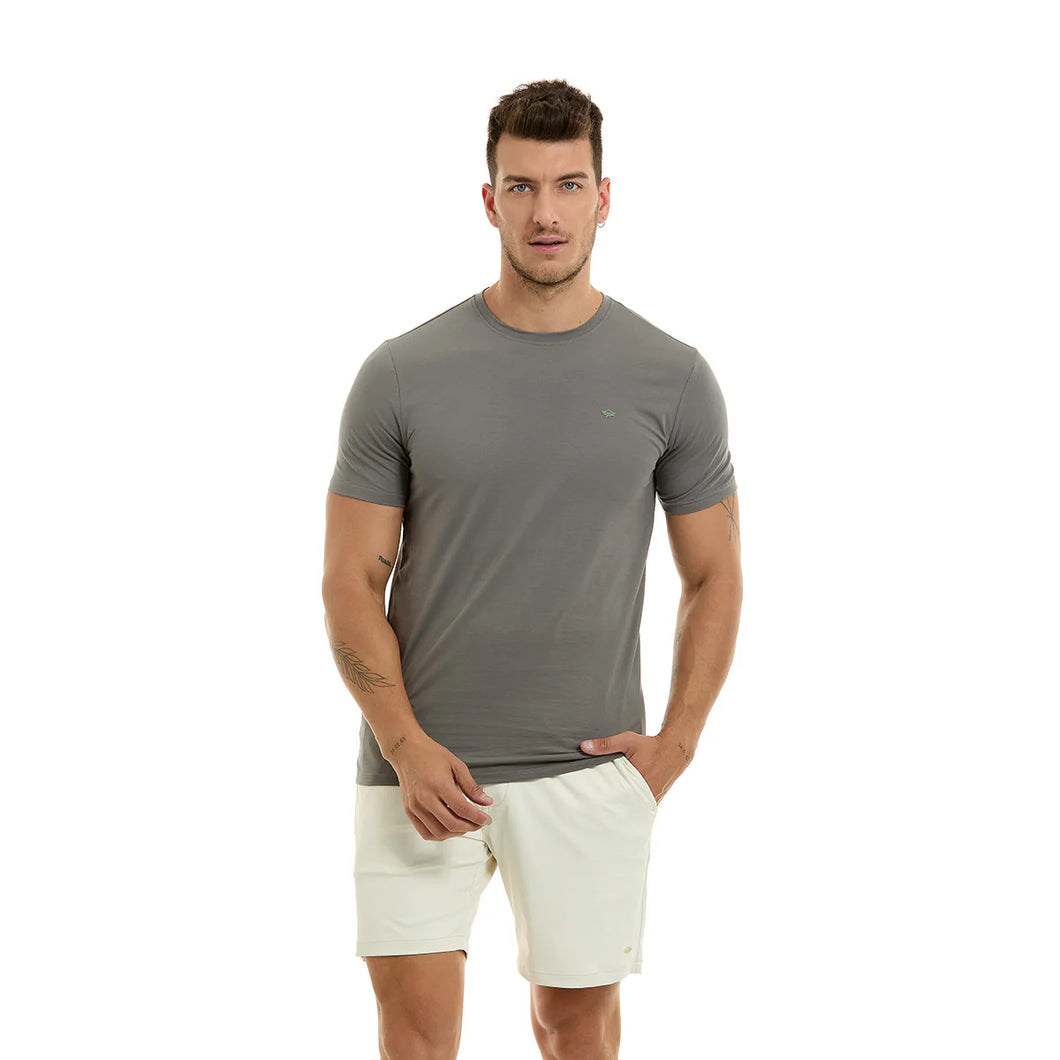 T-Shirt Porto Blanco Manga Corta Gris Cemento | TBasic-41