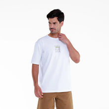 Load image into Gallery viewer, Playera Hombre Porto Blanco Loose Fit Blanca con Estampado (TG-07)
