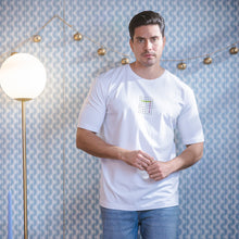 Load image into Gallery viewer, Playera Hombre Porto Blanco Loose Fit Blanca con Estampado (TG-07)
