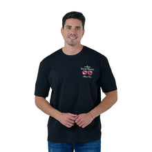 Load image into Gallery viewer, Playera Hombre Porto Blanco Loose Fit Negro con Estampado (TG-23)
