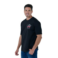 Load image into Gallery viewer, Playera Hombre Porto Blanco Loose Fit Negro con Estampado (TG-23)
