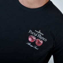 Load image into Gallery viewer, Playera Hombre Porto Blanco Loose Fit Negro con Estampado (TG-23)
